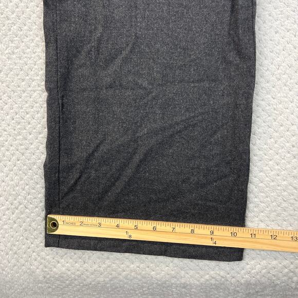 Vince Womens Naval Pants Charcoal Wool Blend Wide Straight Leg Sailor Style Sz 4 - Picture 10 of 14